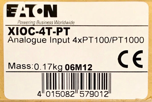 EATON XIOC 4T PT 4XPT100 PT1000 Analogue Input Module Analog RTD