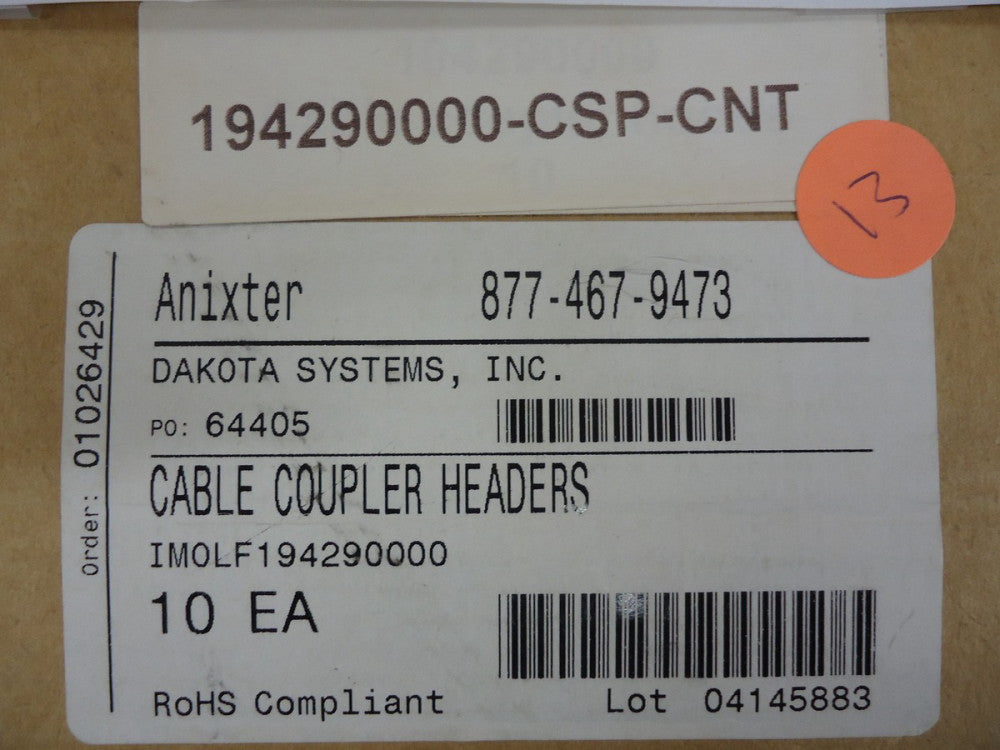 19429000 EPIC Connector enclosure M20 BRAND NEW!