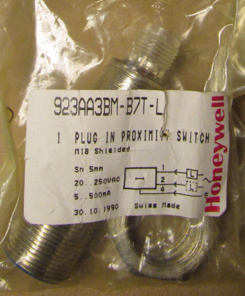 HONEYWELL Plug in Proximity Switch 923AA3BM B7T L