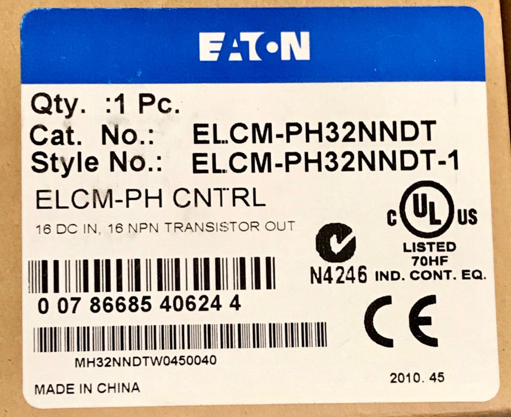 EATON CUTLER HAMMER ELCM PH32NNDT ELCM-PH Controller 16DC Inputs 16NPN Transitor