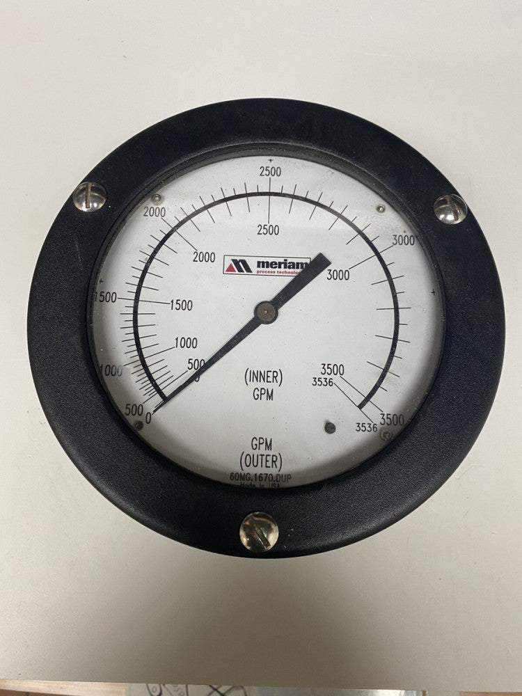 Meriam Z1126FF-A Differential Pressure Gauge 50" WC 316L 1500PSI Unused 