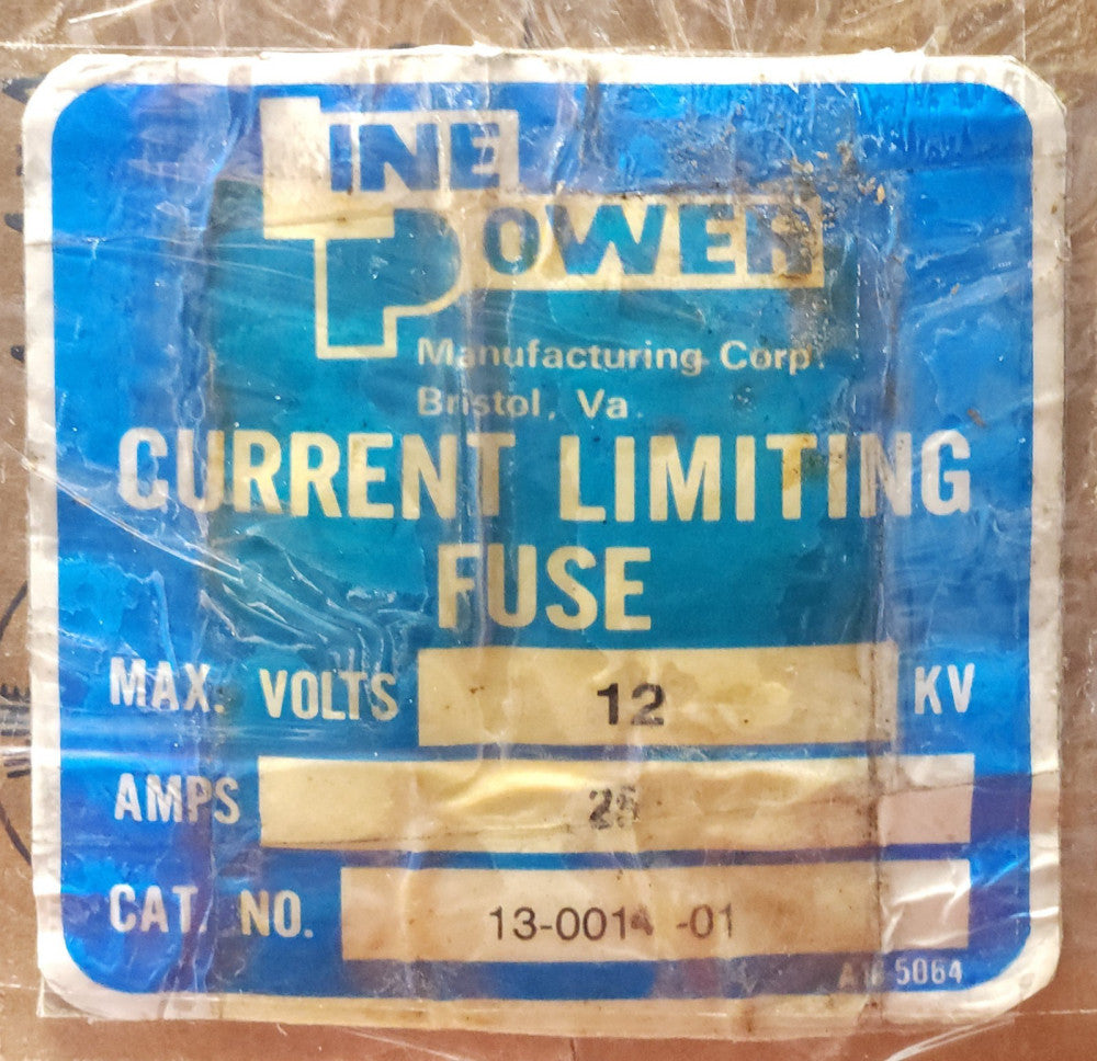 LINE POWER 13 0014 01 Current Limiting Fuse 12 KV Volts 125 AMP