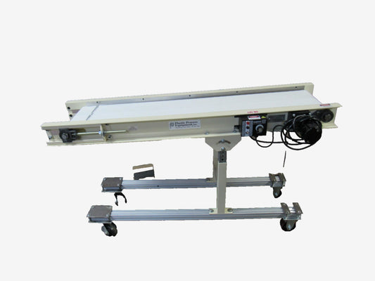 Plastic Process Equipment PC-125VS Variable Speed Mobile Belt Conveyor 12"W 60"L