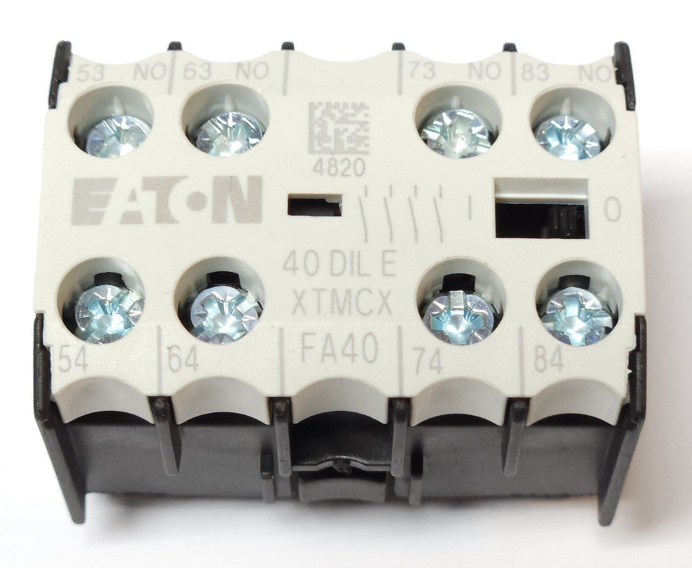 EATON MOELLER 40DILE Auxiliary Contact Block XTMCXFA40 4 NO