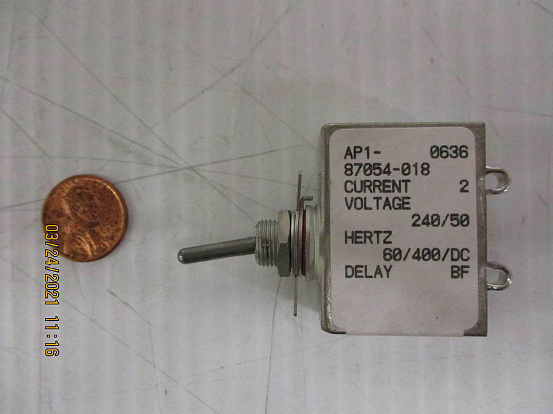 Airpax AP1-87054-018 2A TRIP - FREE CIRCUIT BRAKER. Brand New!