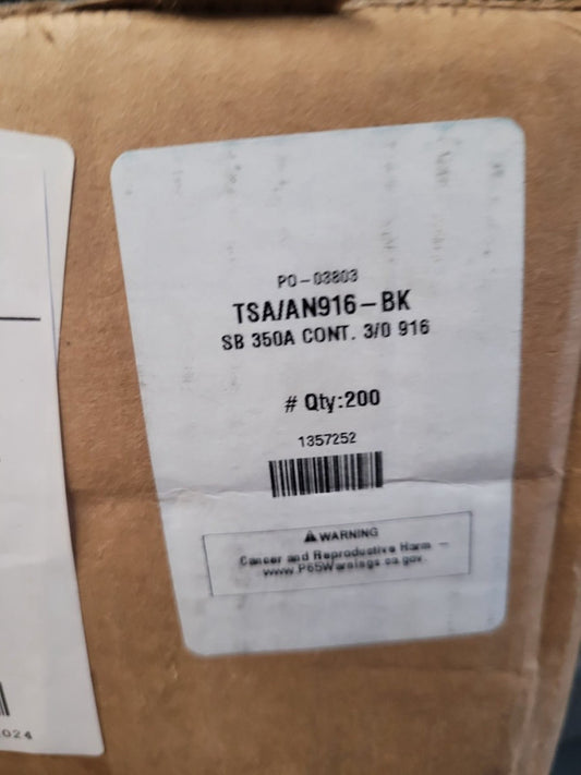 New, Anderson Power Products, 916-BK, TERM BLADE NON-GEND 3/0AWG SILV - Lot of 3
