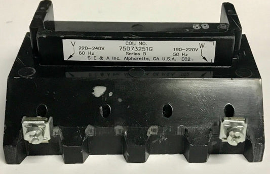 SIEMENS FURNAS 75D73251G Size 3 Size 3-1/2 Coil Dual Voltage 220-240VAC 190-220V