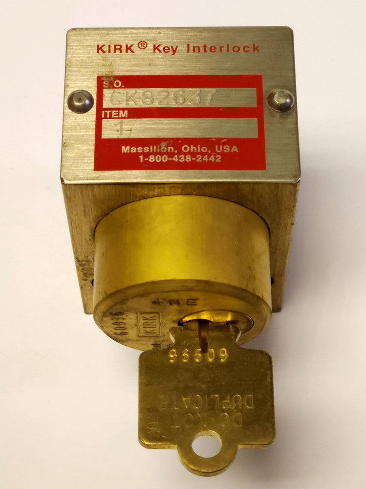KIRK KEY CK82637 Flush Single Key Interlock