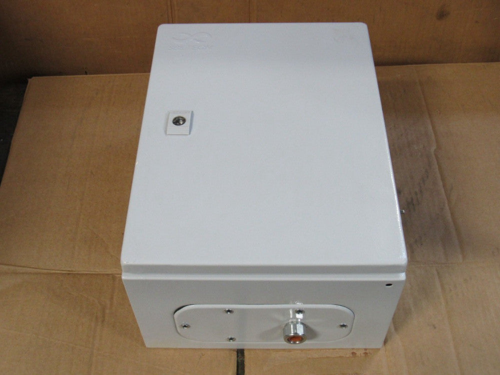 SBE TECH ELECTRICAL ENCLOSURE 15-3/4" X 11-3/4" X 8" W/ BACKPLATE - USED