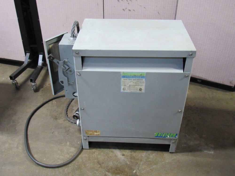 EGS Hevi-Duty Transformer T2H30S 3Ph 30Kva 480Delta V Pri 208Y/120V Sec - Used