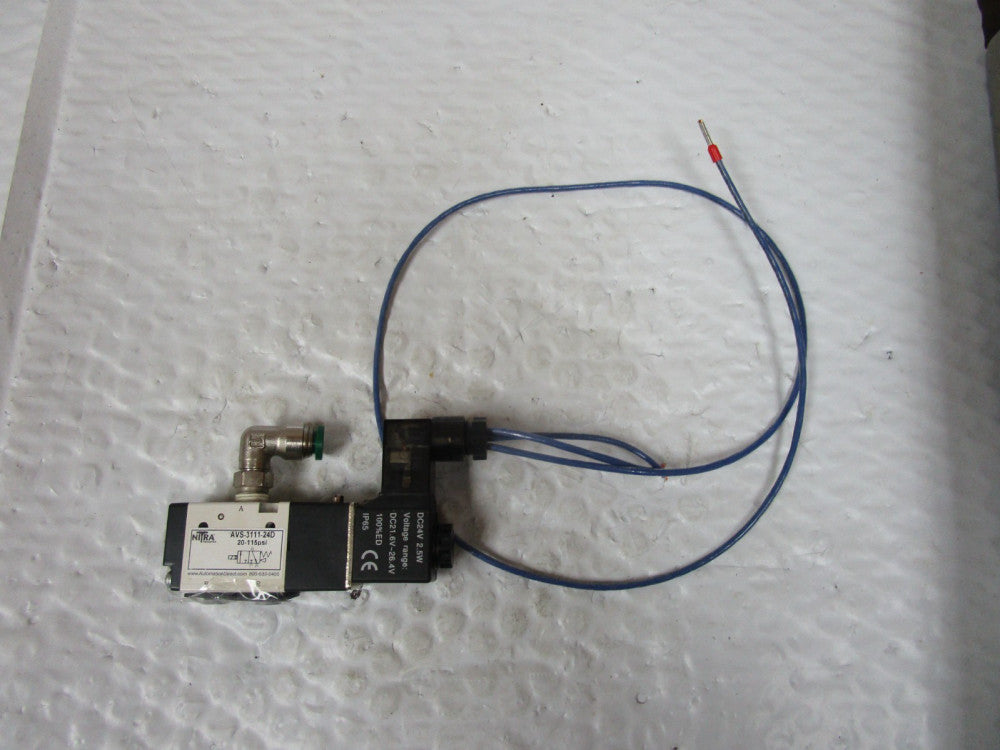 Nitra AVS-3111-24D Solenoid Valve 20-115 PSI 24Vdc