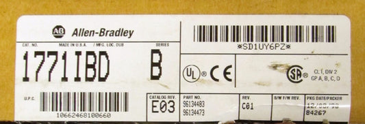 ALLEN BRADLEY Series B DC Input Module 1771 IBD