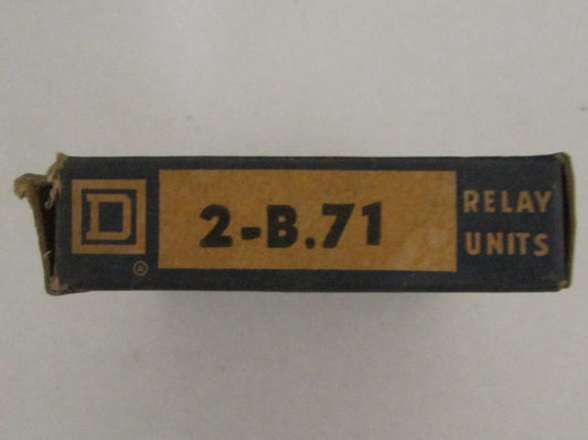 Package of (2) SQUARE D B.71 Thermal Overload Relay Heater Element B 71