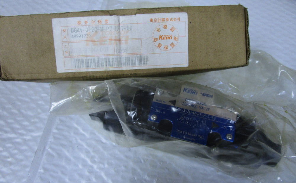 NEW TOKIMEC KEIKI DIRECTIONAL SOLENOID VALVE DG4V-3-2C-M-P7-H-7-56