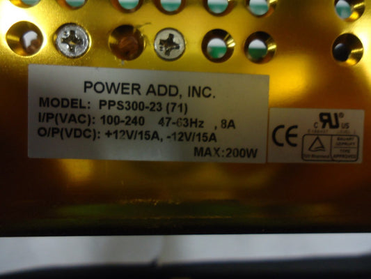 PPS300-23, Power Add, 300 Watt U-channel 12VDC O/P, BRAND NEW!