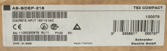 SEALED SCHNEIDER ELECTRIC MODICON AS BDEP 218 TSX COMPACT Discrete Input Module