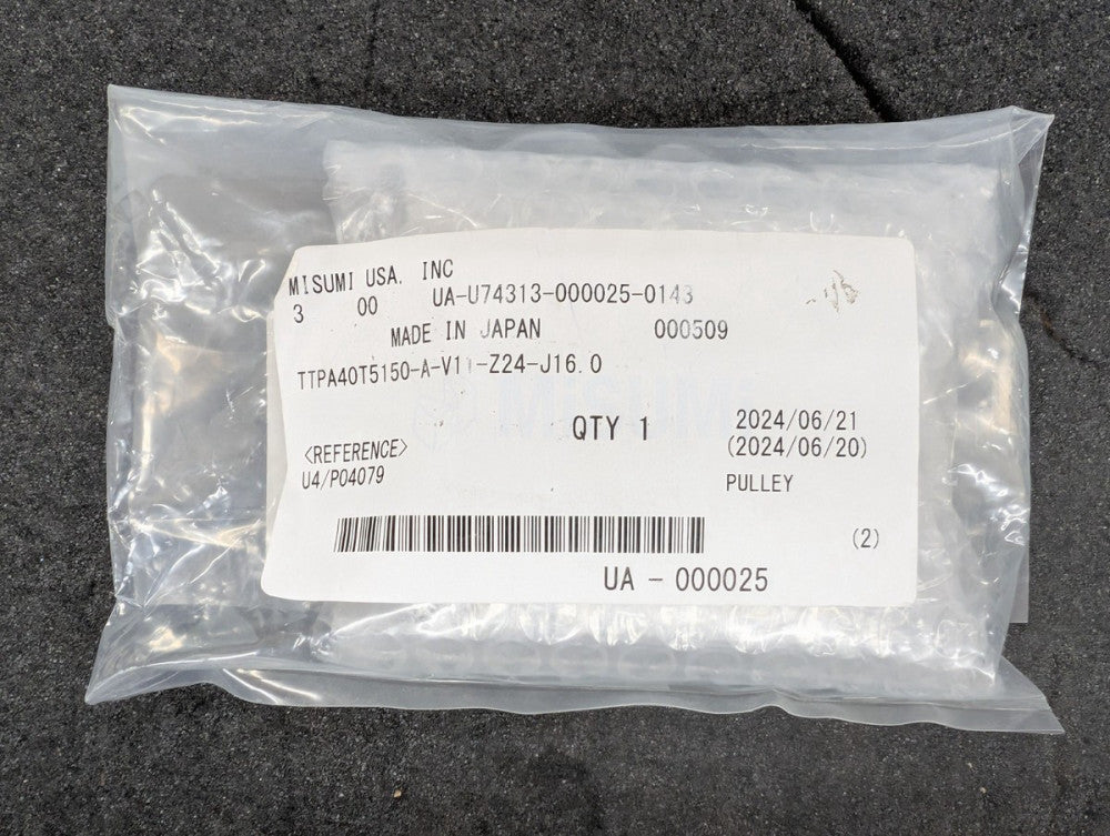 New, Misumi, TTPA40T5150-A-V11-Z24-J16, T5 TIMING BELT PULLEY 