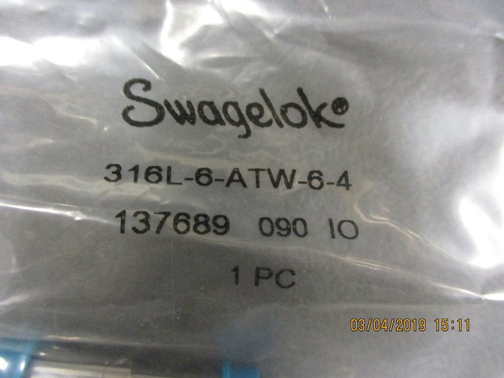 316L-6-ATW-6-4 Swagelok 316L Stainless Steel Automatic Tube BRAND NEW! LOT OF 2