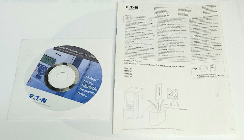 EATON CUTLER HAMMER M-MAX Series Adjustable Frequency Drive Program Software CD