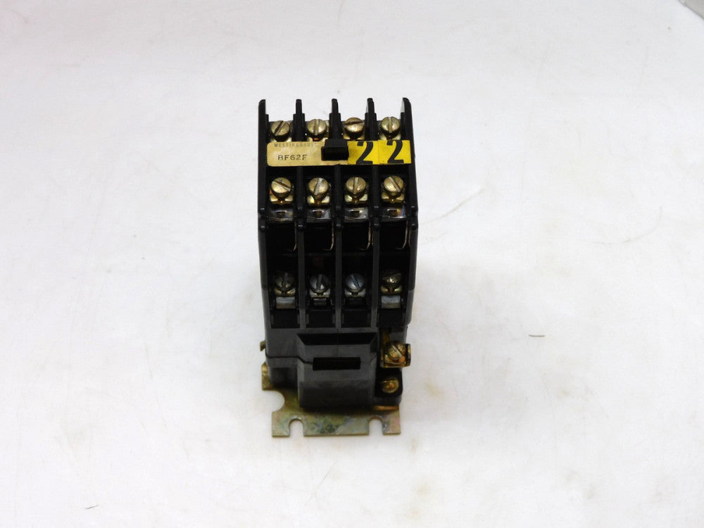 WESTINGHOUSE BF62F CONTROL RELAY STYLE 765A190G01 300AC 10A 6NO-2NC 120V COIL