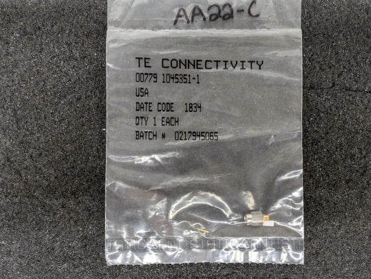 New, Amp/Tyco, 1045351-1, Conn SSMA, Plug Str, 50OHM Solder