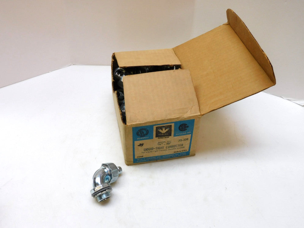 LOT OF 24 IDEAL 75-320 3/8" 90° Liquid-Tight Connector 75320 MODEL 320