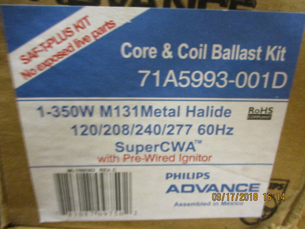 71A5993-001D Philips 350 Watt Metal Halide Ballast BRAND NEW!