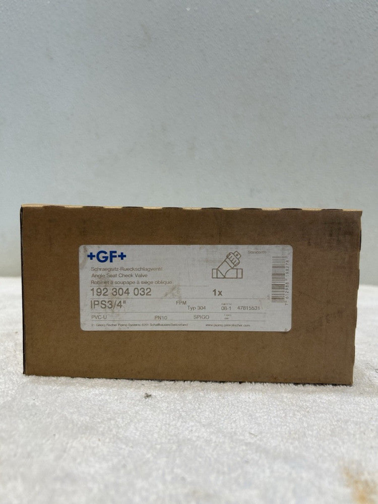 Georg Fischer 192 304 032 Angle Seat Check Valve. IPS3/4"