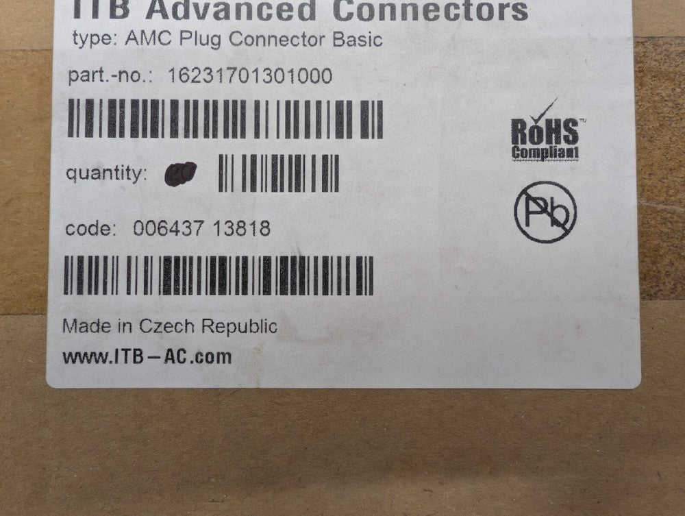 New, Harting, 16231701301000, CONN PLUG AMC 170POS PCB