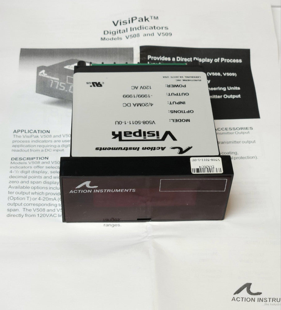 AI ACTION INSTRUMENTS V508 5011 1 OU DAXC4 Visipak Digital Indicator Relay Modul