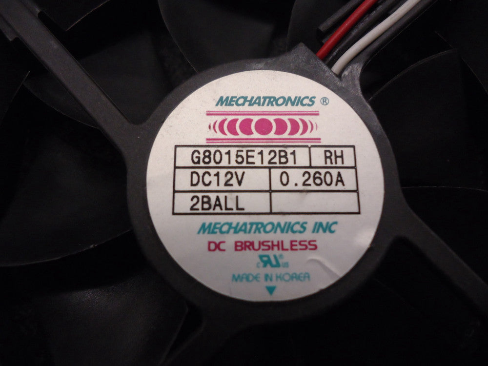 G8015E12B1-RHR Mechantronics Fan, DC12V, 2 ball, 0.260A BRAND NEW!