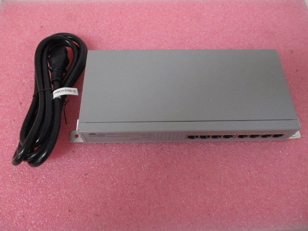 ALLIED TELESIS AT-GS908L 8 PORT 10/100/1000 BASE-T GIGABIT ETHERNET SWITCH WITH
