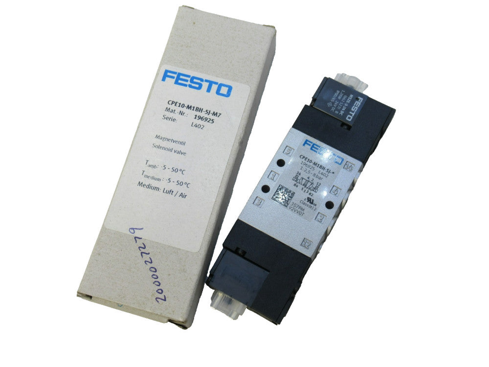 Festo CPE10-M1BH-5J-M7 , CPE10M1BH5JM7 Solenoid Valve (New)