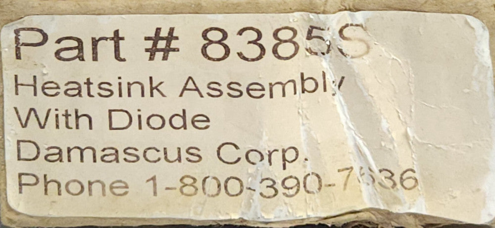 LESTER ELETRICAL DAMASCUS 8385S 16354S Heat Sink Assembly ONLY 36-48 VDC