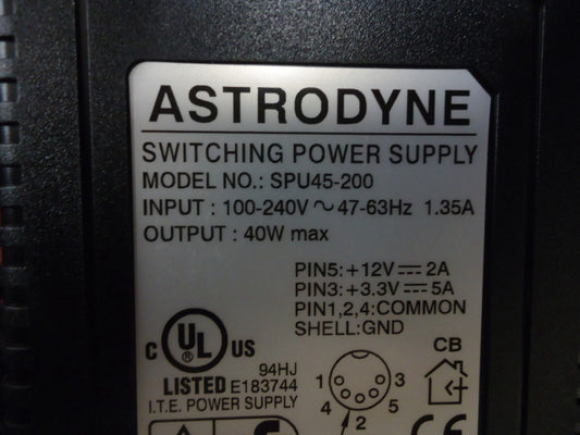 SPU45-200 Astrodyne 45 Watt Desktop Switching supply Brand New!