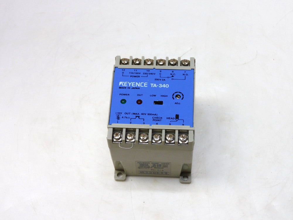 KEYENCE TA-340 APPLICABLE SENSOR 110/120V 220/240V TH-310