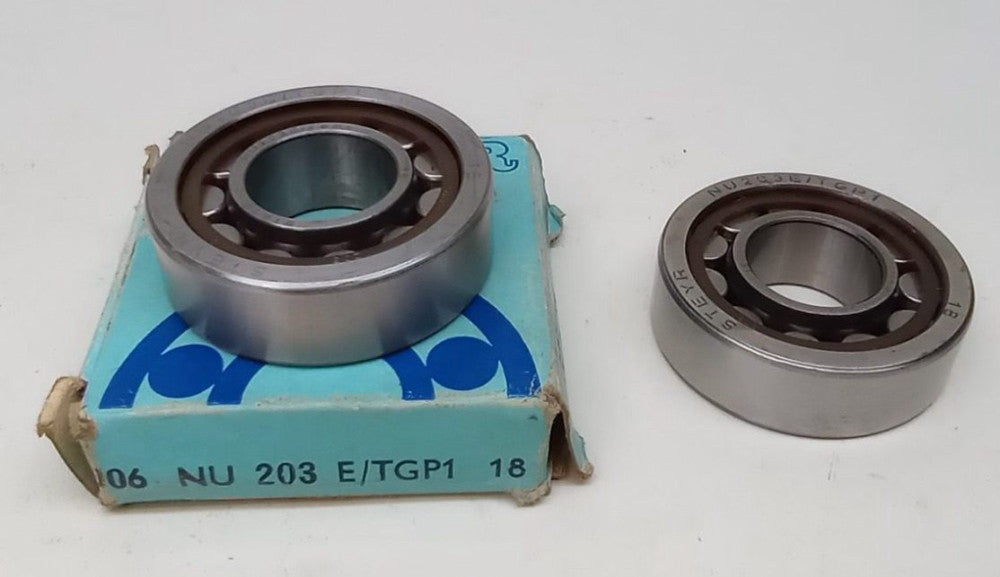 Steyr NU 203 E-TGP1 Cylindrical Roller Bearing 17X40X12mm NU203ETGP1 (Pack of 2)