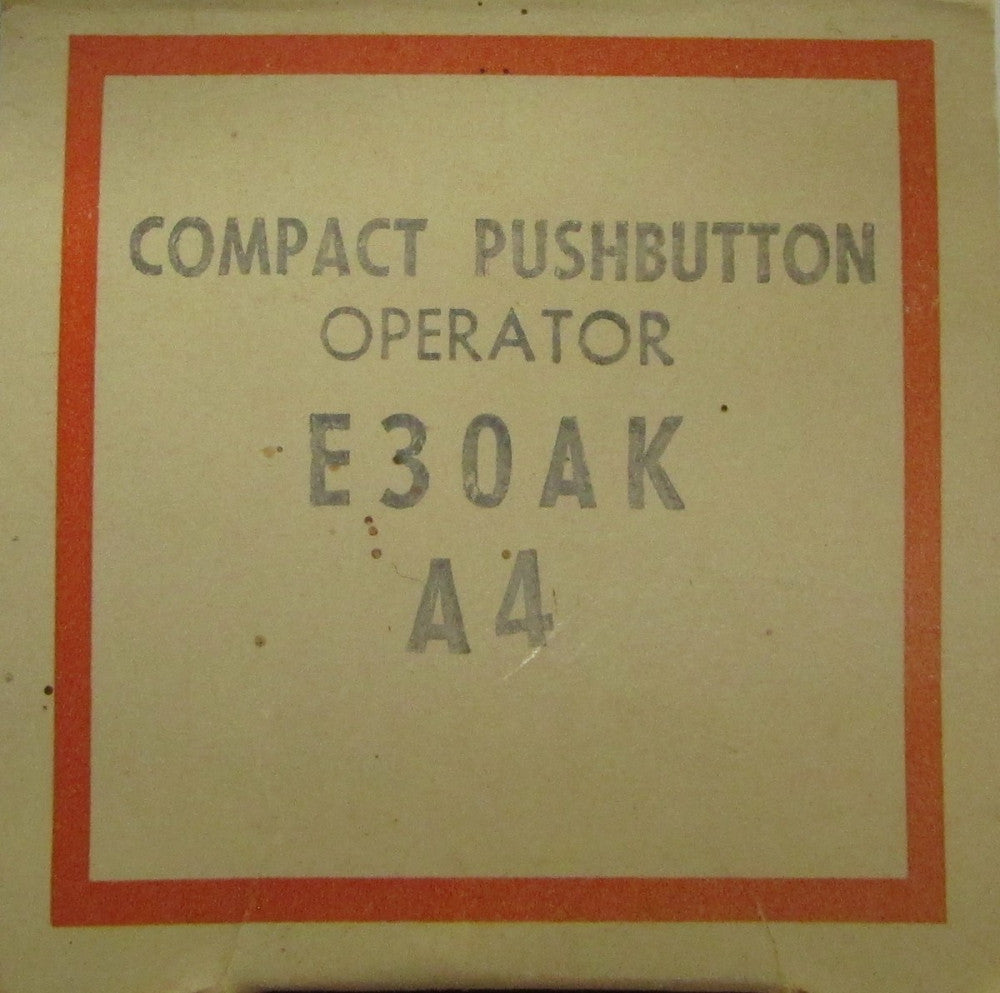 CUTLER HAMMER E30AK A4 Compact Push Button Operator OFF