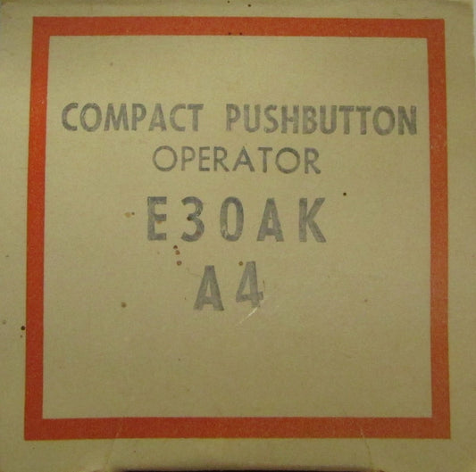 CUTLER HAMMER E30AK A4 Compact Push Button Operator OFF