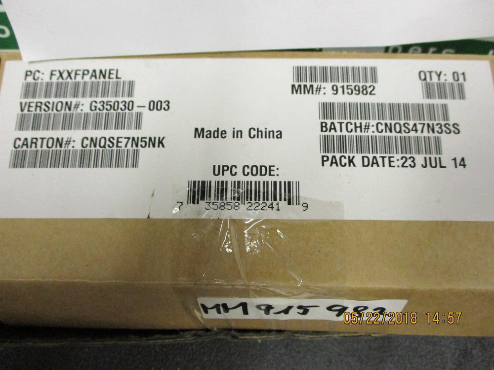 FXXFPANEL Intel Front Panel board spare for P4000, R1000, R2000 serve BRAND NEW!