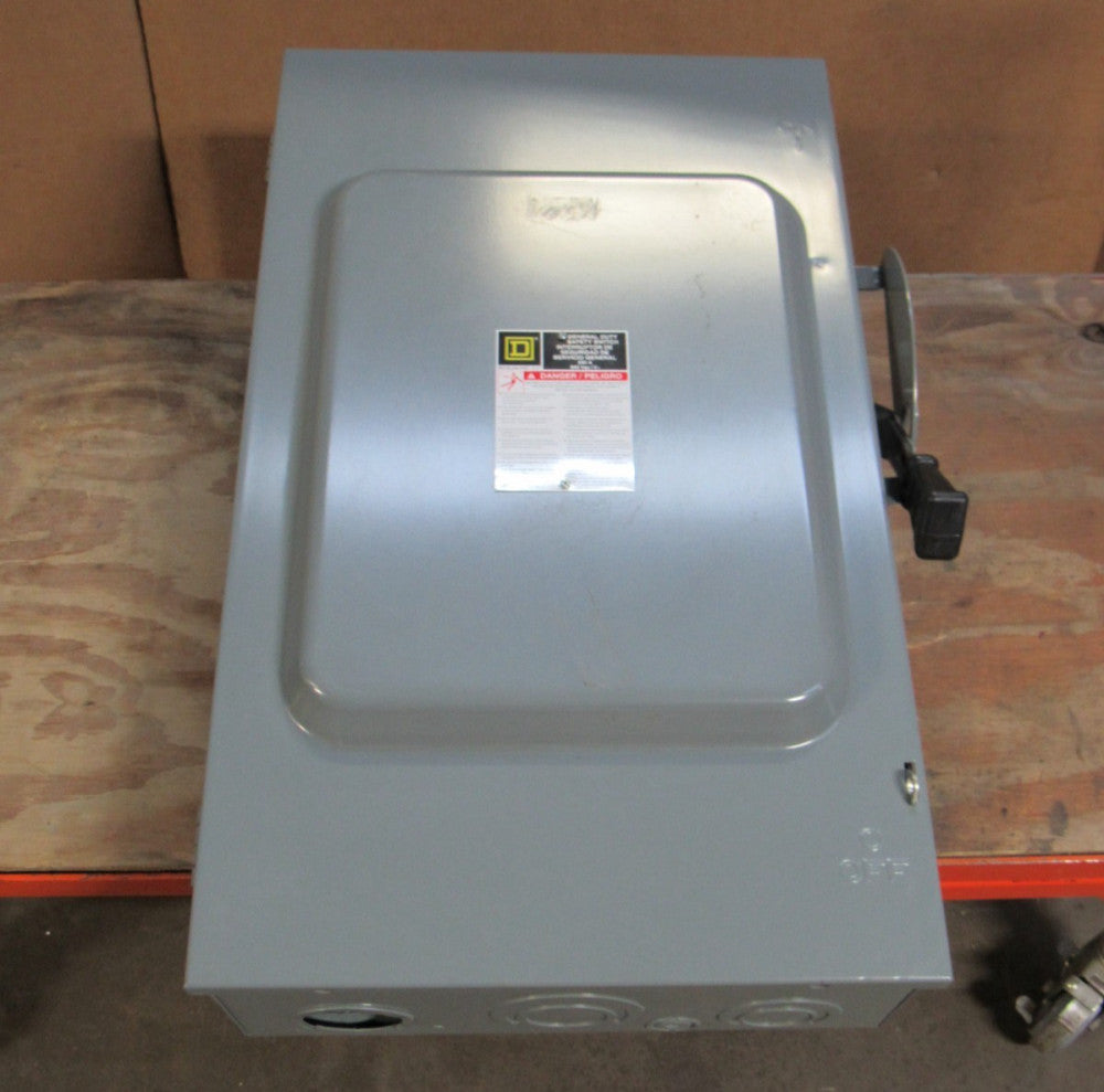 Square D Fused Safety Switch D324N Ser F01 200 A Amp 240Vac 3P