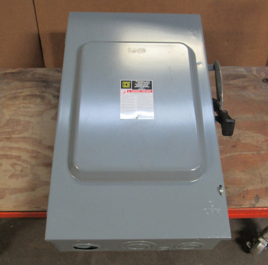 Square D Fused Safety Switch D324N Ser F01 200 A Amp 240Vac 3P