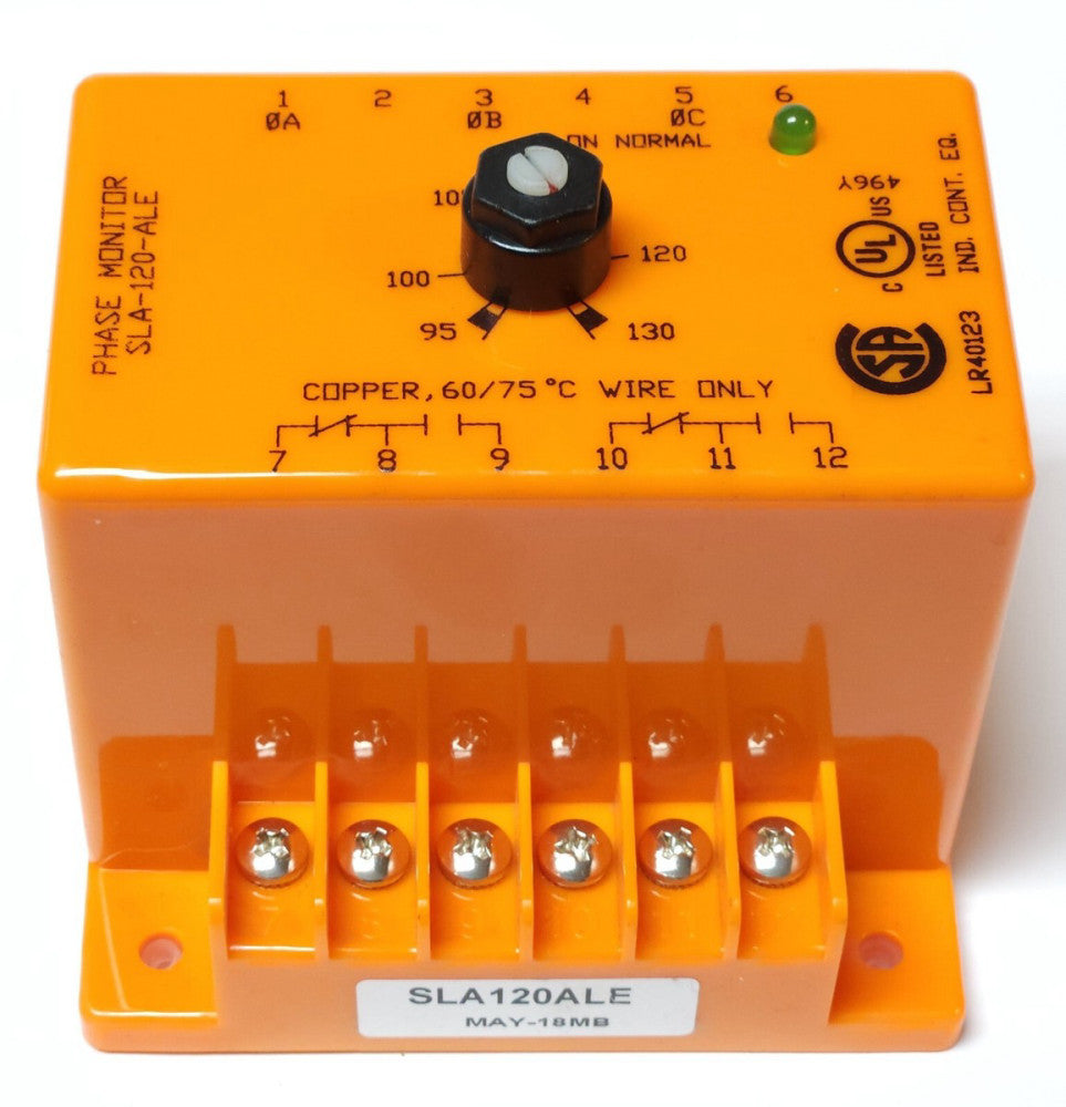 ATC DIVERSIFIED Electronics SLA 120 ALE Phase Sequence & Loss Monitor 95-130 VAC
