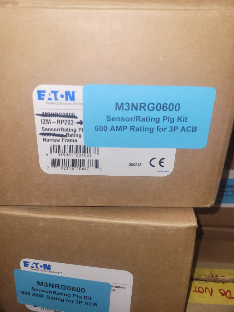 New, EATON, M3NRG0600, NARROW FRAME CURRENT SENSORS AND RATING PLUG KIT