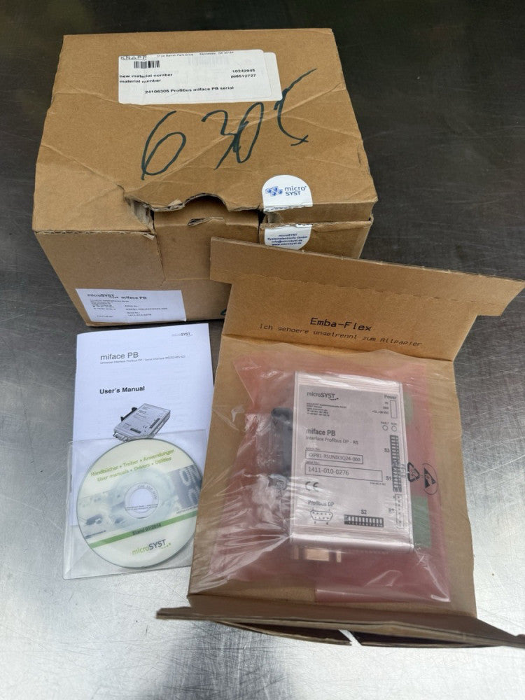 microSYST KXPB1-RSUNIX3Q24-000 miface PB Interface Profibus DP-RS - New Unused