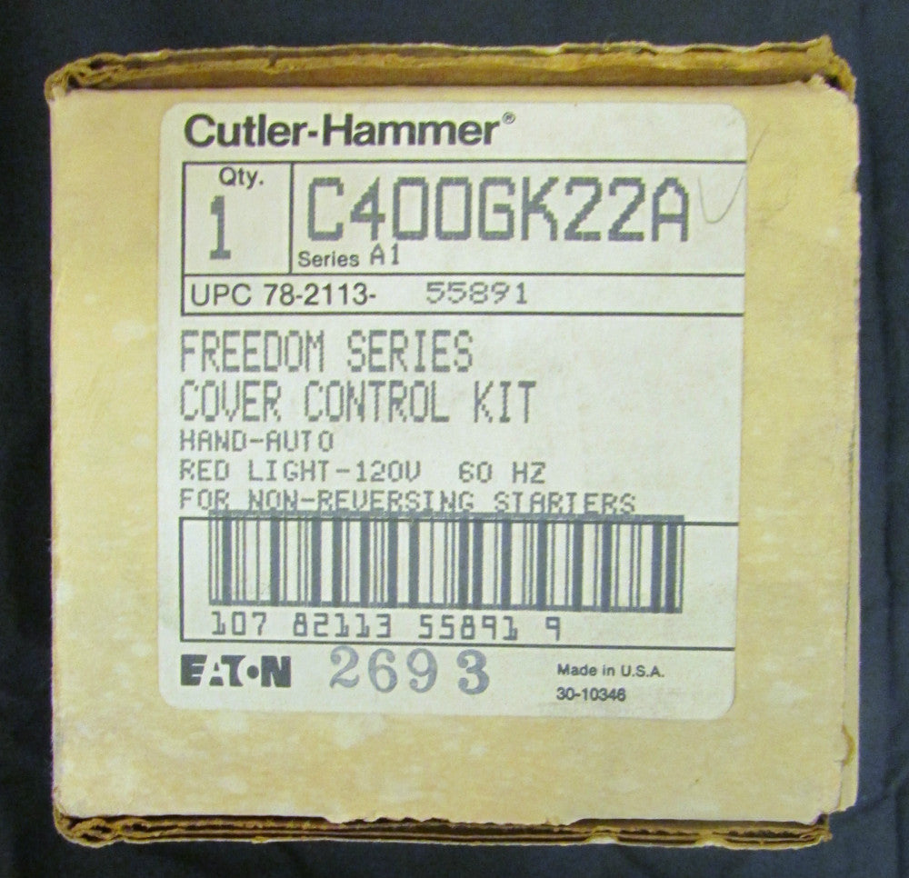 CUTLER HAMMER Freedom Series Cover Control Kit Hand Auto Red Light C400GK22A