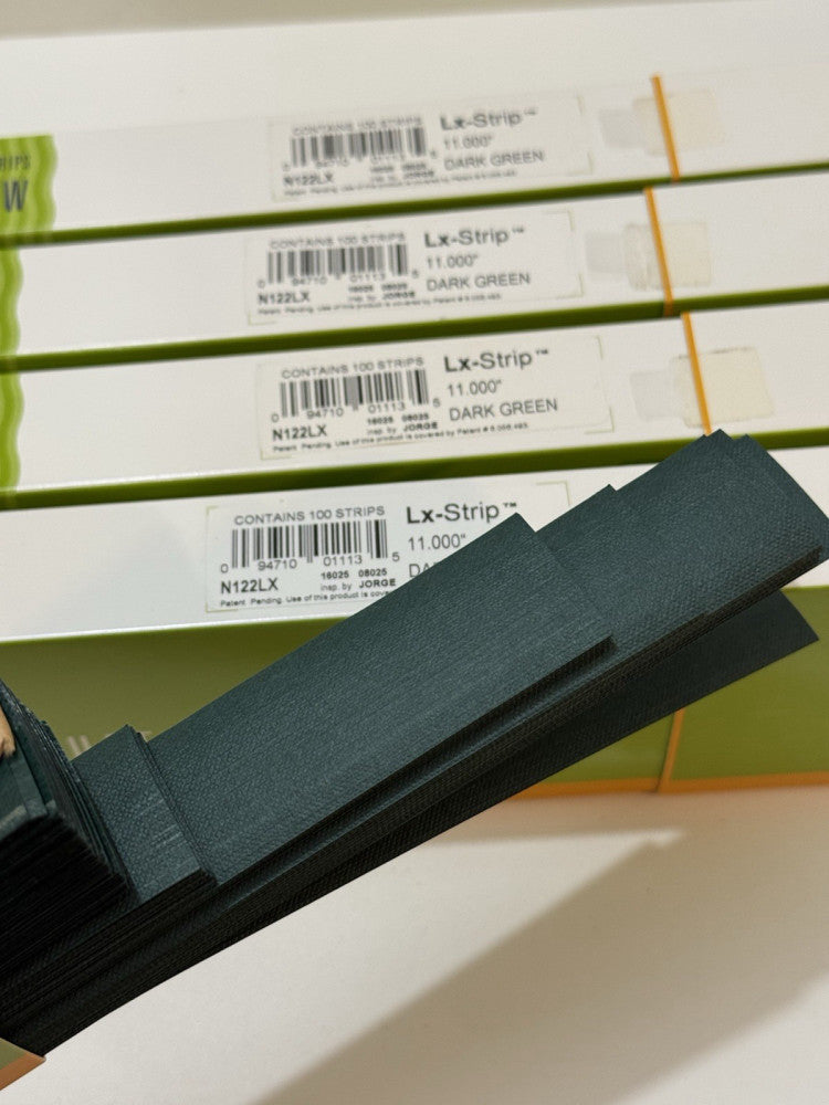 Lot of 5 - Powis 11" Dark Green Super Strip LX Strip N122LX - 100 Per Box