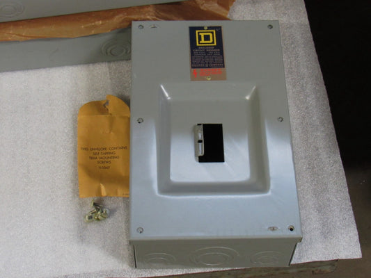 Square D Circuit Breaker Enclosure Only FA-100-S Ser 1 100 A Amp 600Vac 250Vdc