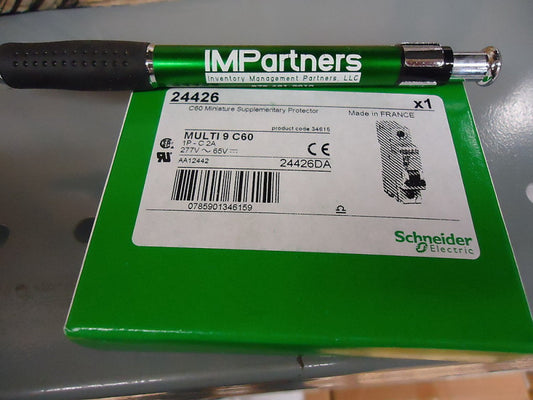 Schneider Electric 24426 Circuit Breaker, C Curve, 1 Pole, 2 amp. Brand New!