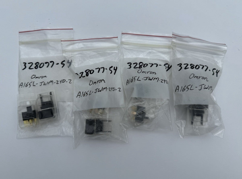 Lot of 4 - Omron A165L-JWM-24D-2 Push Button Switch  - New Unused